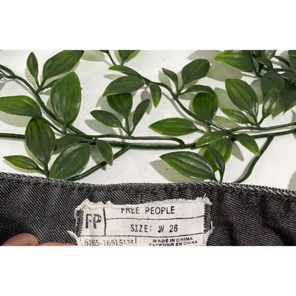 Free People Womens Gray Ombre Skinny Jeans Size 26 Cotton Blend - Picture 6 of 16